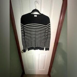 Club Monaco cotton and cashmere striped Parisian nautical sweater